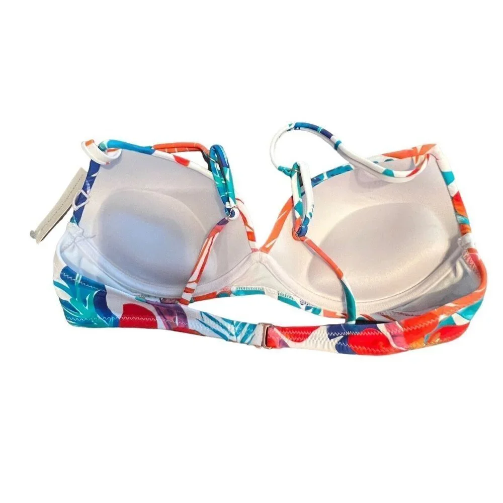 Raisins Juniors' Printed‎ Moonshadow Underwire Bikini Top - Riviera Maya Multi L